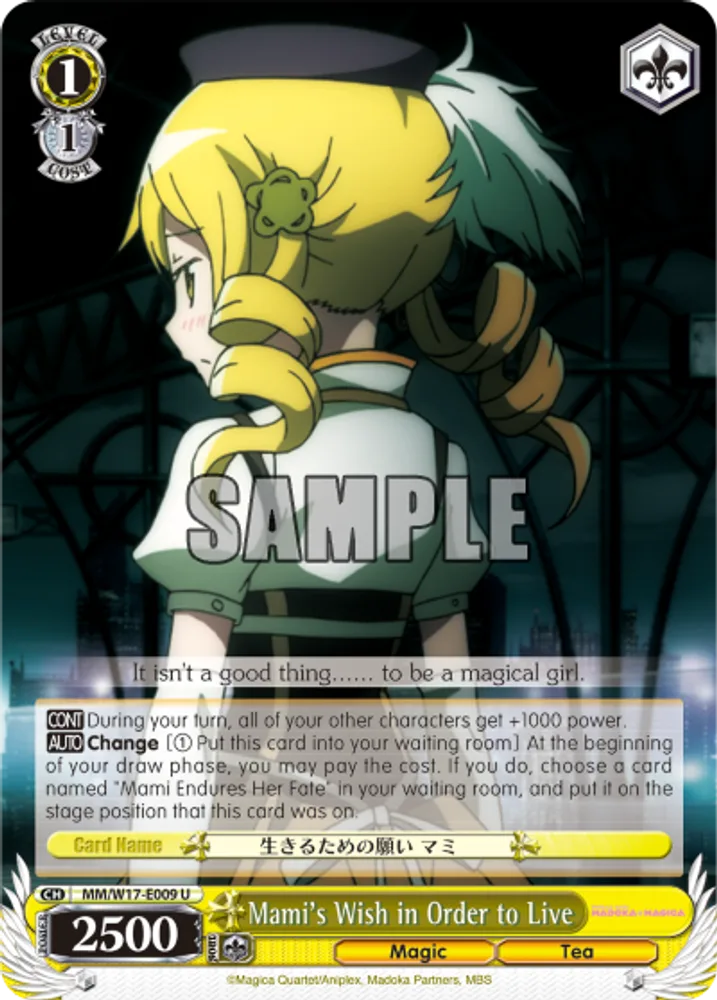 Mami's Wish in Order to Live