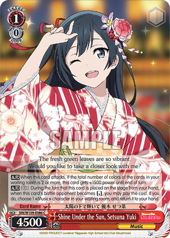 Shine Under the Sun, Setsuna Yuki