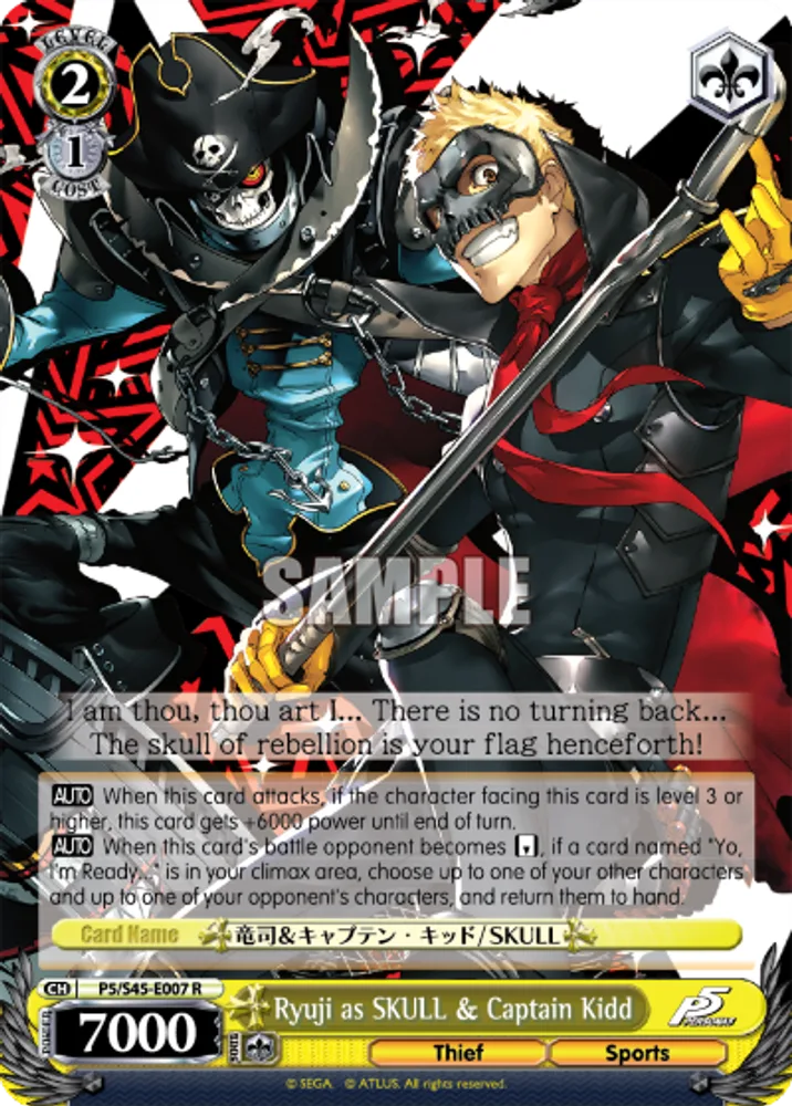 Ryuji as SKULL & Captain Kidd