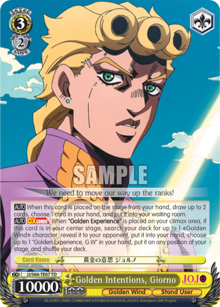 Golden Intentions, Giorno