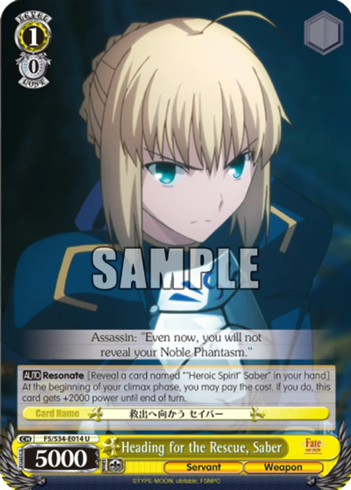 Heading for the Rescue, Saber