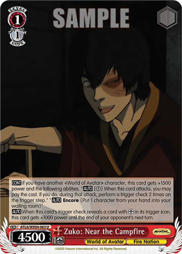 Zuko: Near the Campfire
