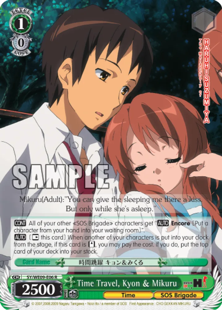 Time Travel, Kyon & Mikuru