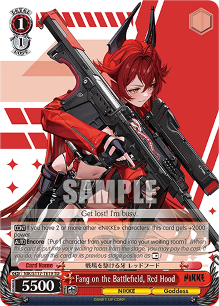 Fang on the Battlefield, Red Hood