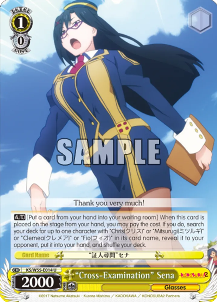 "Cross-Examination" Sena