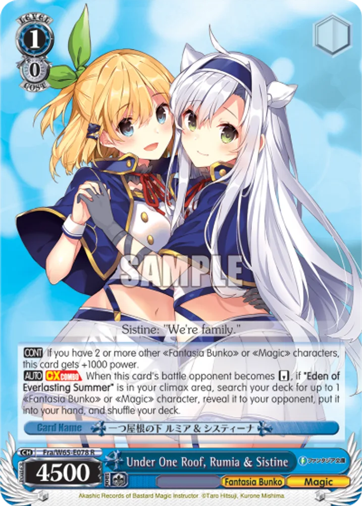 Under One Roof, Rumia & Sistine