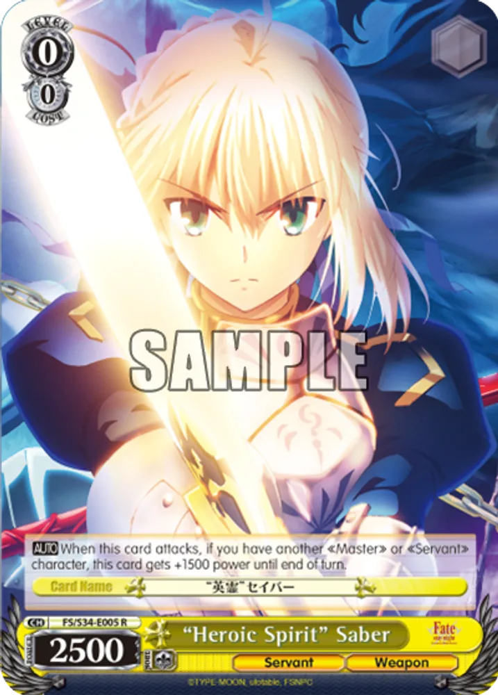 "Heroic Spirit" Saber