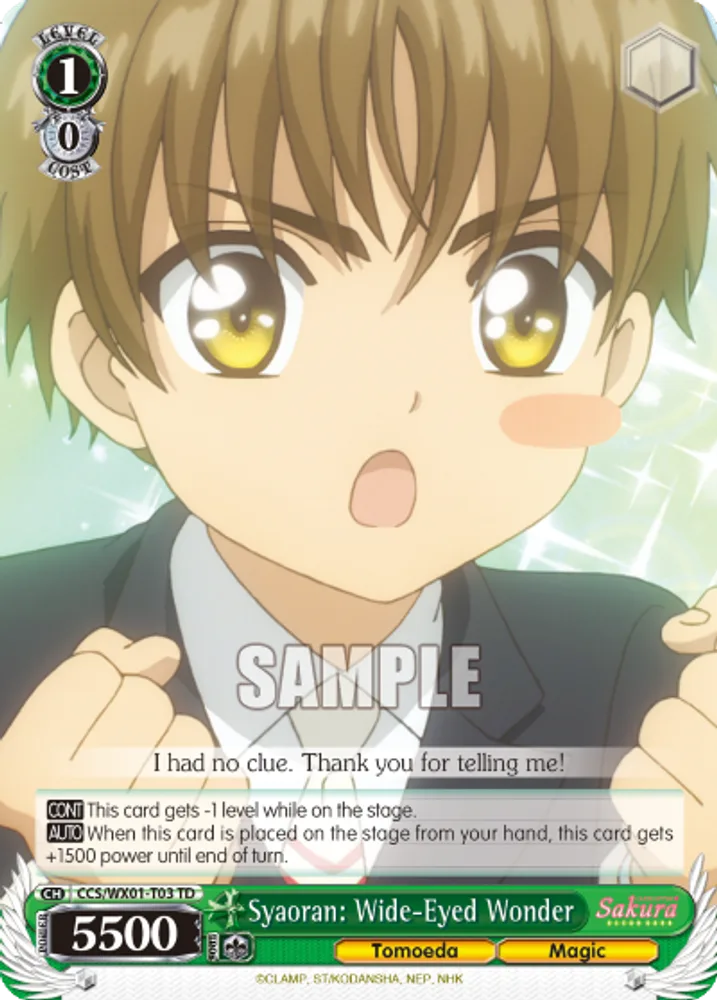 Syaoran: Wide-Eyed Wonder