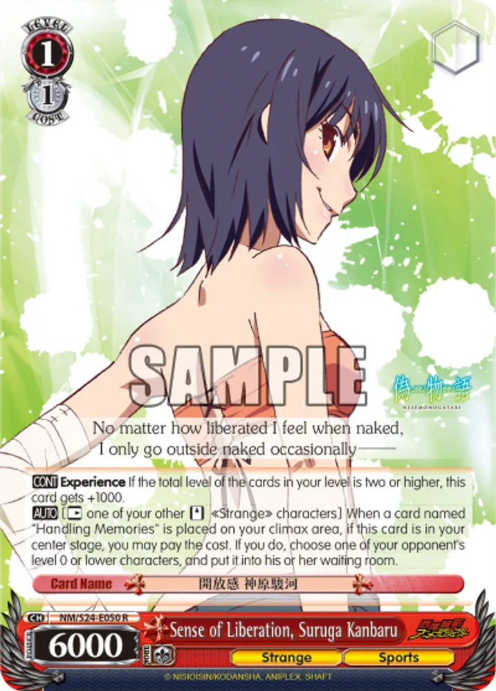 Sense of Liberation, Suruga Kanbaru