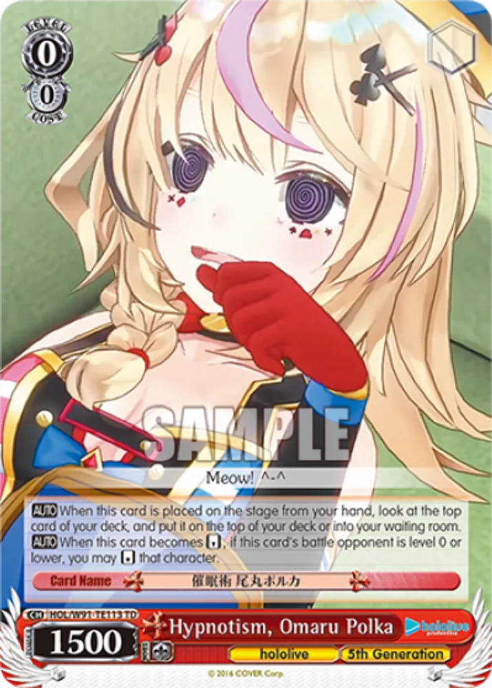 Hypnotism, Omaru Polka
