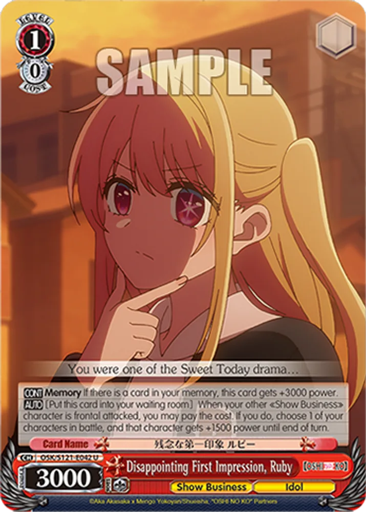Disappointing First Impression, Ruby