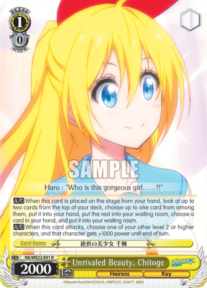 Unrivaled Beauty, Chitoge