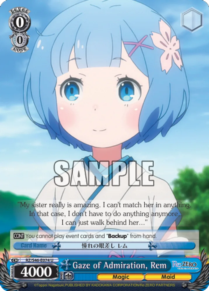 Gaze of Admiration, Rem