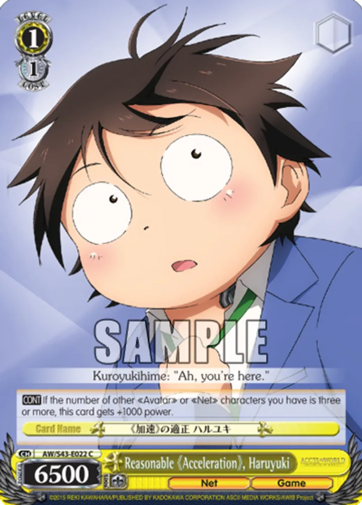 Reasonable 《Acceleration》, Haruyuki