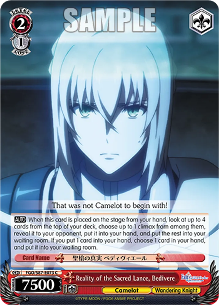Reality of the Sacred Lance, Bedivere