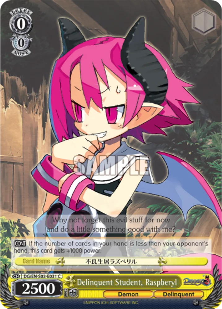 Delinquent Student, Raspberyl