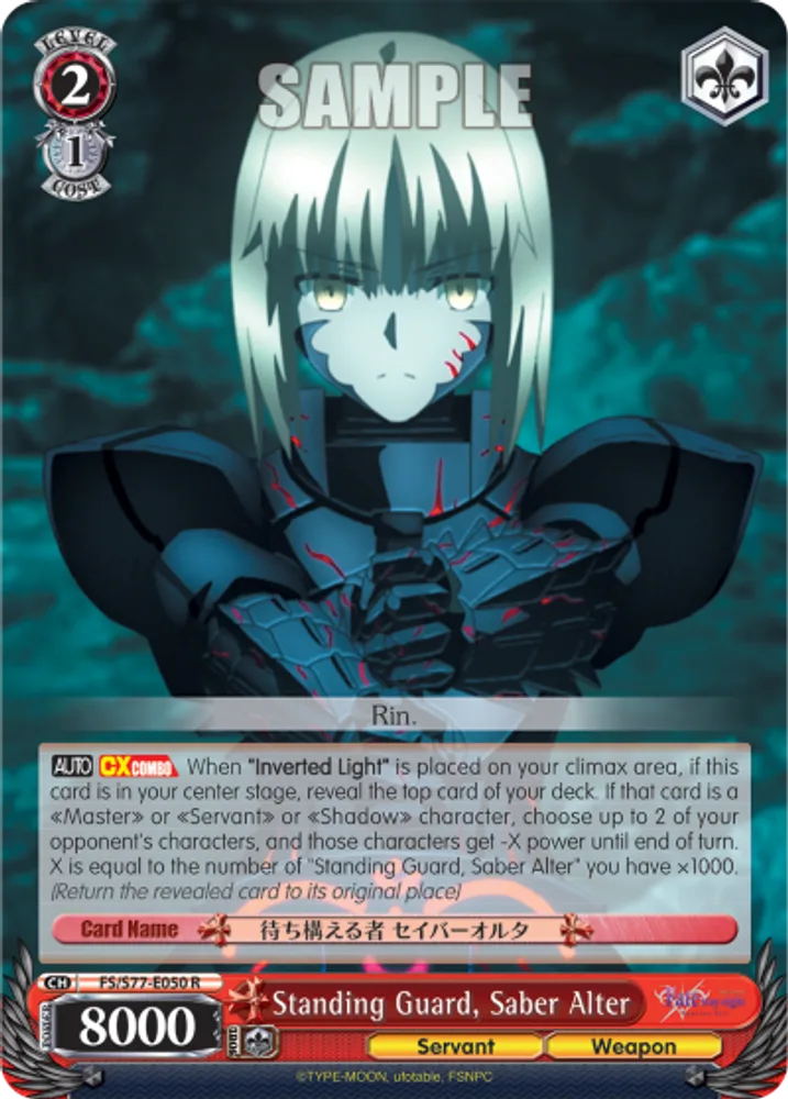 Standing Guard, Saber Alter
