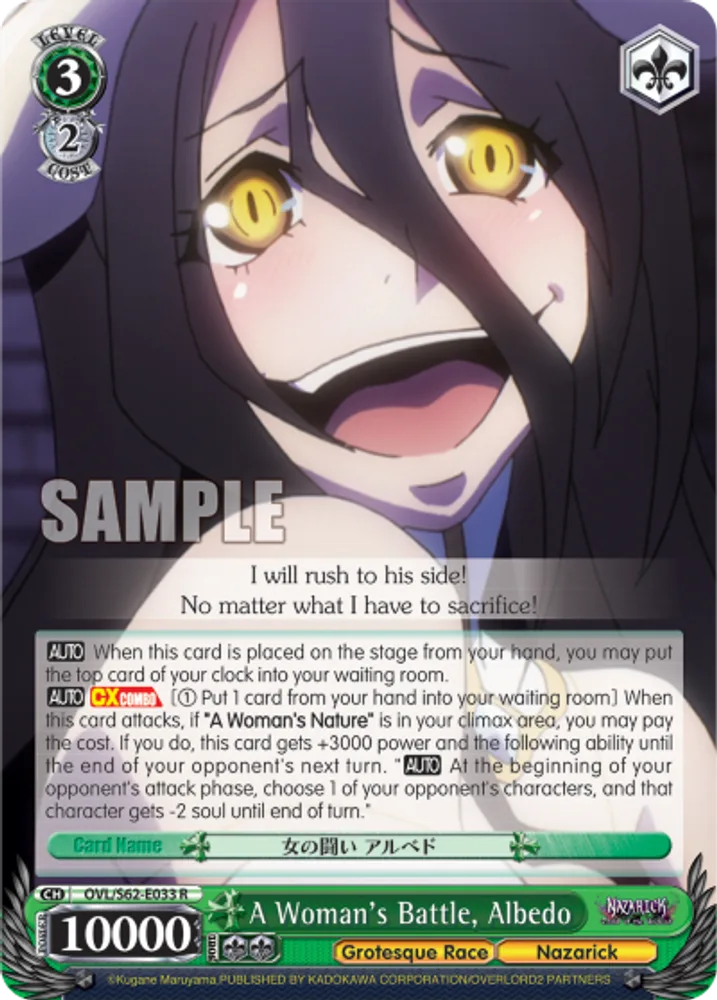 A Woman's Battle, Albedo