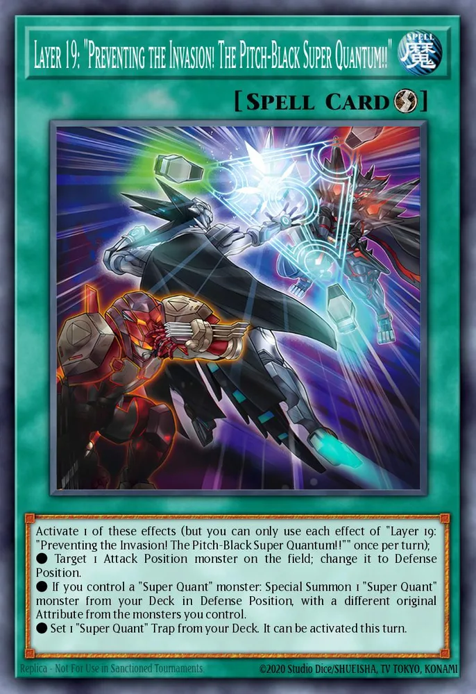 Layer 19: "Preventing the Invasion! The Pitch-Black Super Quantum!!"