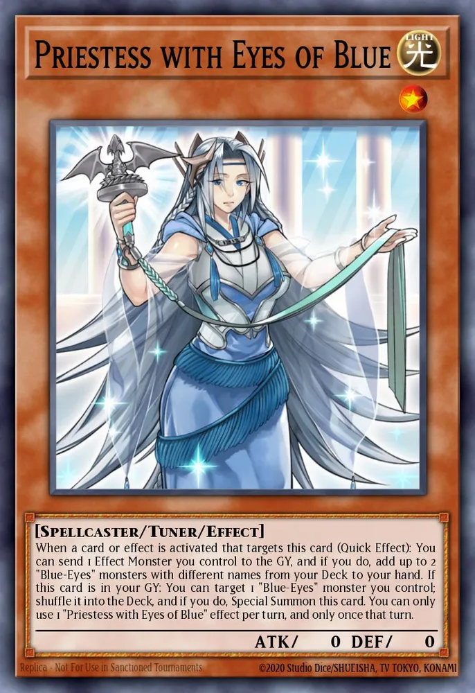Priestess with Eyes of Blue
