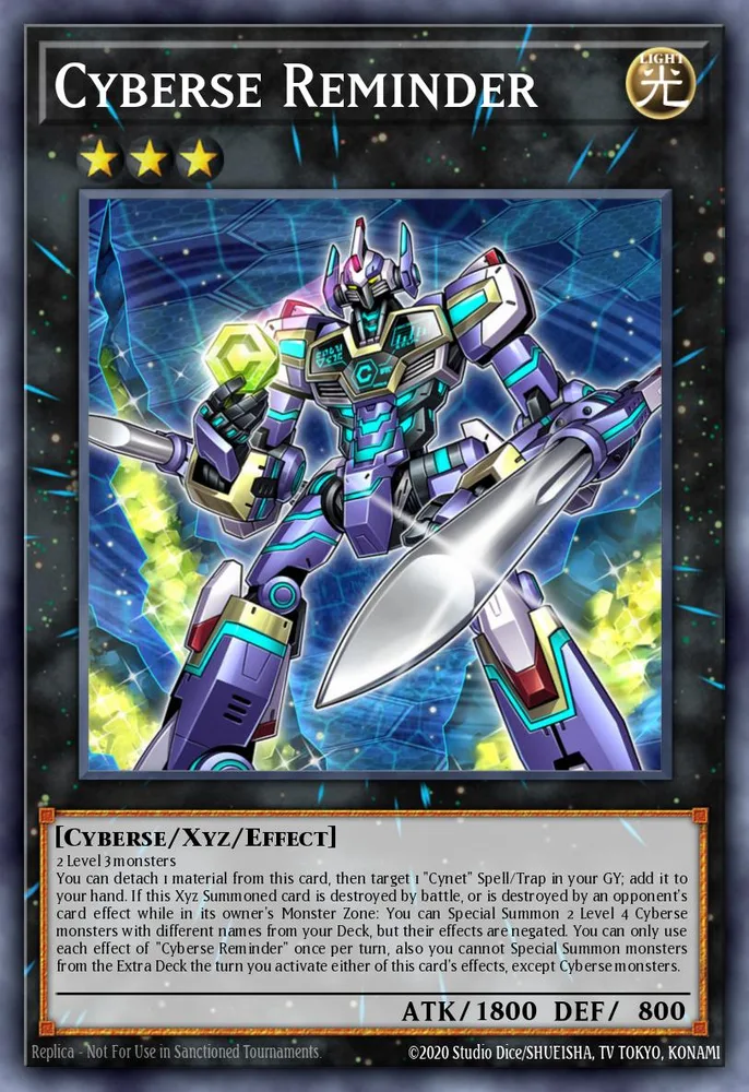 Cyberse Reminder