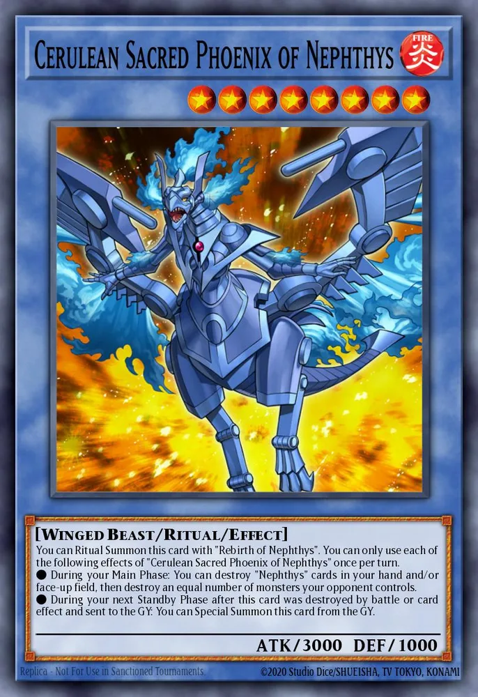 Cerulean Sacred Phoenix of Nephthys