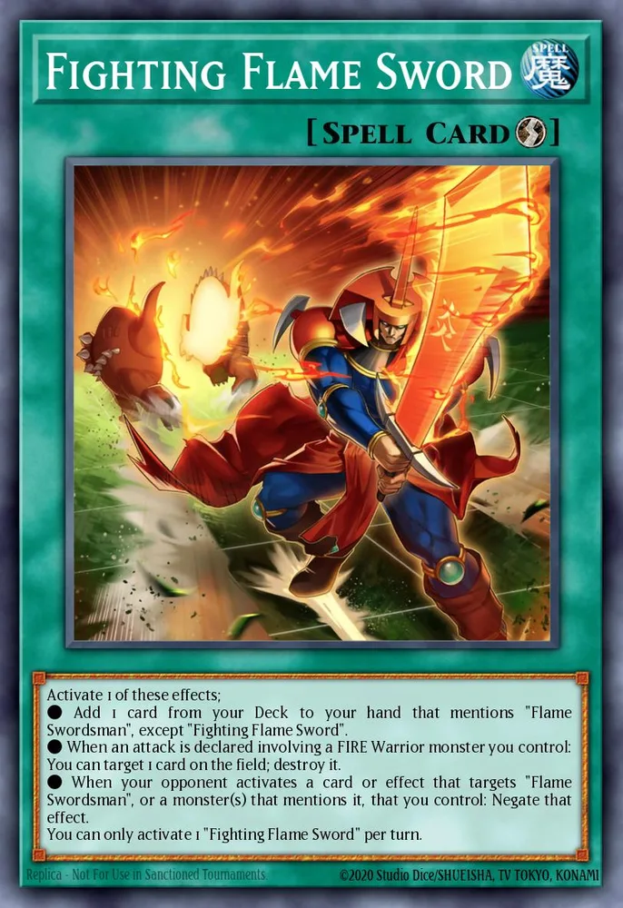 Fighting Flame Sword