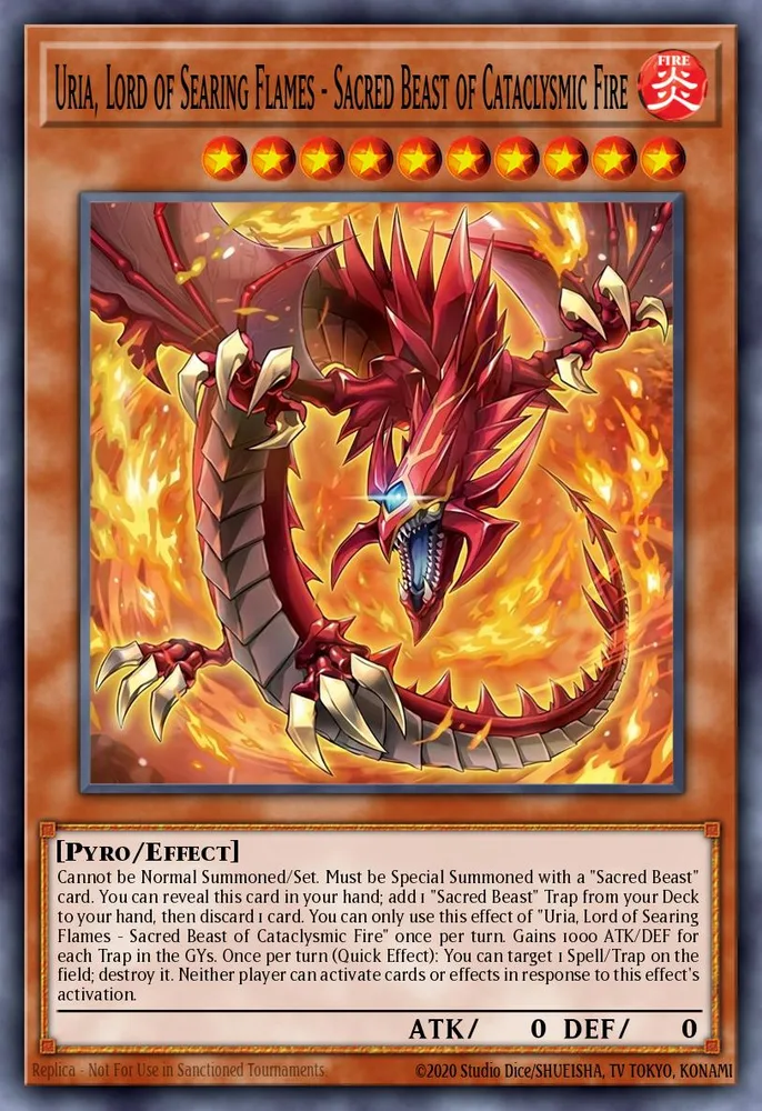 Uria, Lord of Searing Flames - Sacred Beast of Cataclysmic Fire